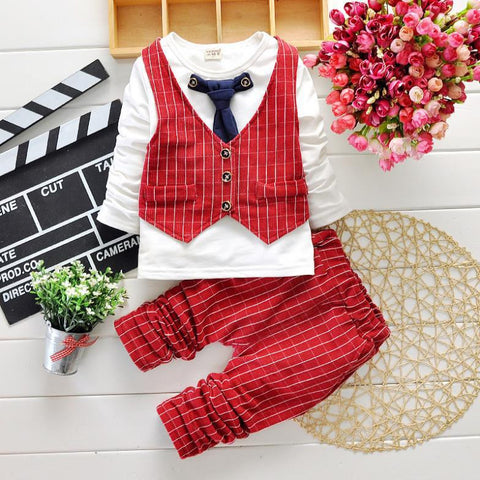 Baby Boy Long Sleeve t-shirt + pants suit boy Kids Clothing