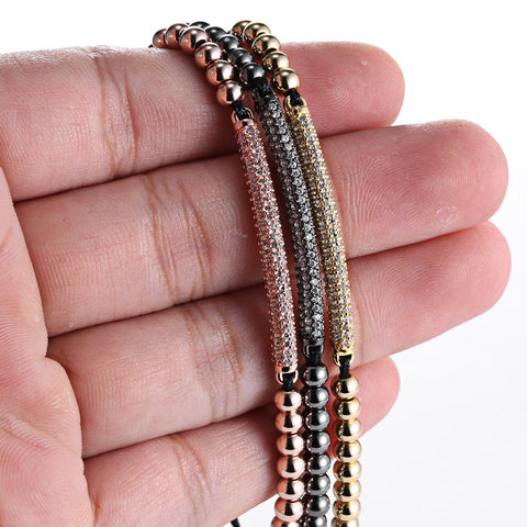 Micro inlay zircon beads High quality do not fade