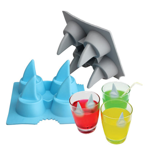 Cool Shark Fin Shape Ice Cube Freeze Mold Ice Maker Mould