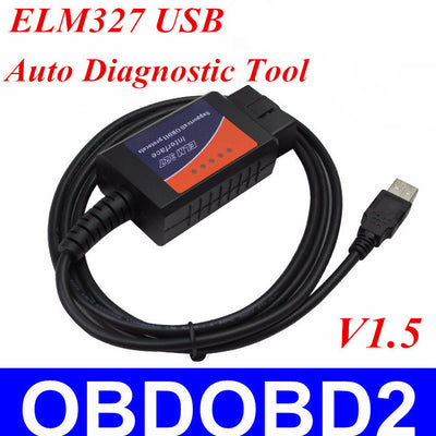 Auto Diagnostic Scan Tool ELM 327 USB Version V1.5 ELM327 Interface USB OBD2/OBDII CAN-BUS Plastic