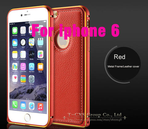 Leather and metalic Cover Case For iPhone 5 5S Phone Bag Ultra thin close fitted Phone Cover case