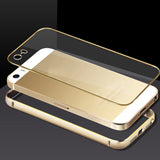 5S/6 6S Aluminum Skin+Clear PC Cover Hard Back Phone