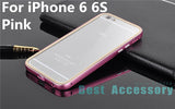 5S/6 6S Aluminum Skin+Clear PC Cover Hard Back Phone