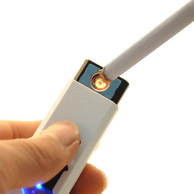 Free Shipping Windproof Rechargeable Flameless Cigarette No Gas e-Lighter USB Lighter ME3L