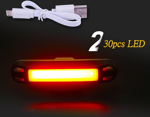 Waterproof Bike Bicycle Light 30 LED Cycling Taillight Bicicleta Tail Light Safe Warning Light Lamp USB Rechargeable