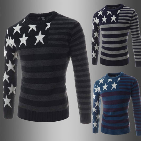 Patchwork Star Long Sleeve Sweater