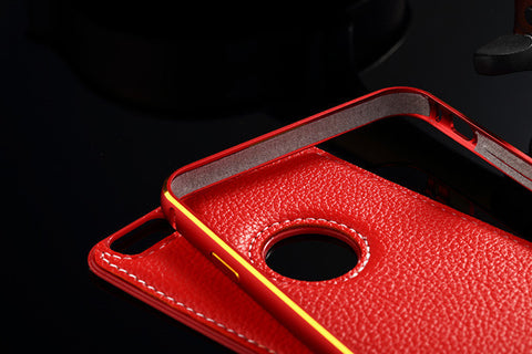 Leather and metalic Cover Case For iPhone 5 5S Phone Bag Ultra thin close fitted Phone Cover case