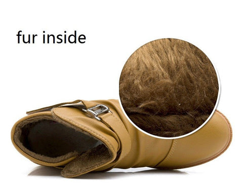 2014 winter new arrival men's snow boots men's winter boots for men's warm leather high-top with fur 3 colors in stock!