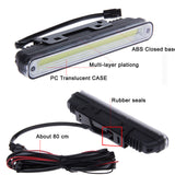 2pcs Waterproof 12W 6000K-7500K COB LED Lights DRL Daytime Running Light