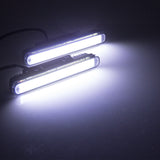 2pcs Waterproof 12W 6000K-7500K COB LED Lights DRL Daytime Running Light