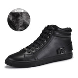 Handmade Genuine leather warm fur plus size men winter shoes,full grain leather Super warm men winter shoes for Russian