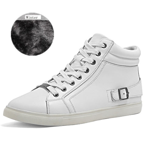 Handmade Genuine leather warm fur plus size men winter shoes,full grain leather Super warm men winter shoes for Russian