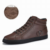 Handmade Genuine leather warm fur plus size men winter shoes,full grain leather Super warm men winter shoes for Russian