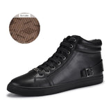 Handmade Genuine leather warm fur plus size men winter shoes,full grain leather Super warm men winter shoes for Russian