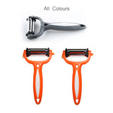 Multifunctional 360 Degree Rotary Peeler with 3 blades