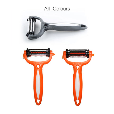 Multifunctional 360 Degree Rotary Peeler with 3 blades