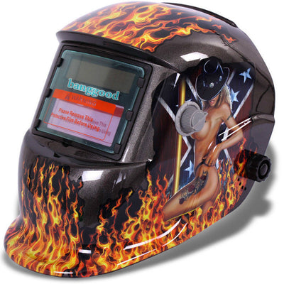 Auto darkening welding helmet