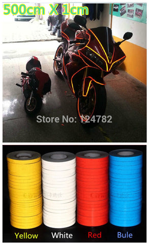 500cm X 1cm Motorcycle Reflective Tape