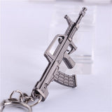 2015 Novelty Items Vintage Adventure Time AK47 Gun Men Keychain Punk Keychain Key ring Jewelry Car Accessory Gift For Men