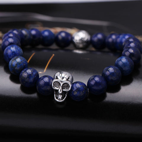 black Lava stone buddha bracelet Many colors to choose!