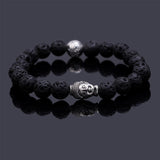 black Lava stone buddha bracelet Many colors to choose!