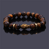 black Lava stone buddha bracelet Many colors to choose!