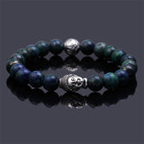 black Lava stone buddha bracelet Many colors to choose!