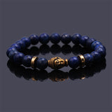 black Lava stone buddha bracelet Many colors to choose!