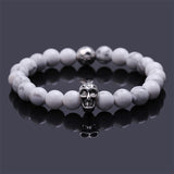 black Lava stone buddha bracelet Many colors to choose!