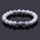 black Lava stone buddha bracelet Many colors to choose!