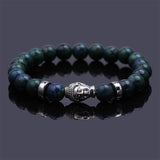 black Lava stone buddha bracelet Many colors to choose!