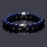 black Lava stone buddha bracelet Many colors to choose!