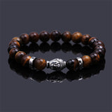 black Lava stone buddha bracelet Many colors to choose!