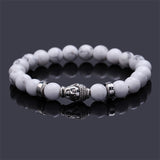 black Lava stone buddha bracelet Many colors to choose!