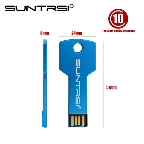 High quality usb flash drive 64gb USB 2.0 Pen Drive 32gb 16gb 8gb 4gb waterproof Metal