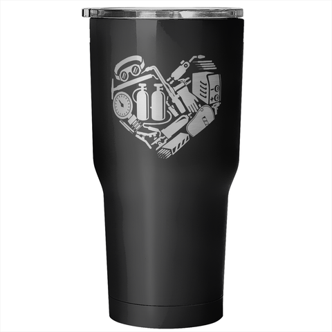 Welder Heart Tumbler