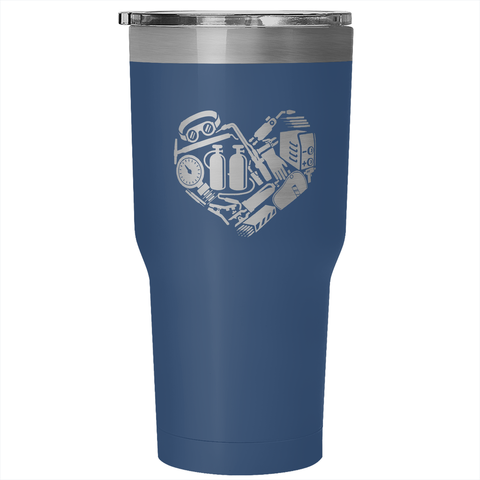 Welder Heart Tumbler