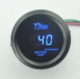 2" 52mm Black Car Motor Blue light Digital LED Electronic Water Temp