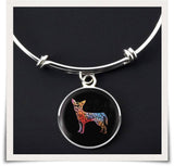 Chihuahua art Necklace and bangles