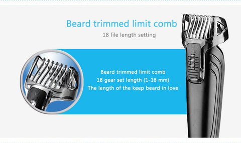 Kemei1832 New Cutter Electric Hair Clipper Rechargeable Hair Trimmer Shaver Razor Cordless Adjustable Clipper