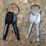 Precision cast steel portable multifinction key chain