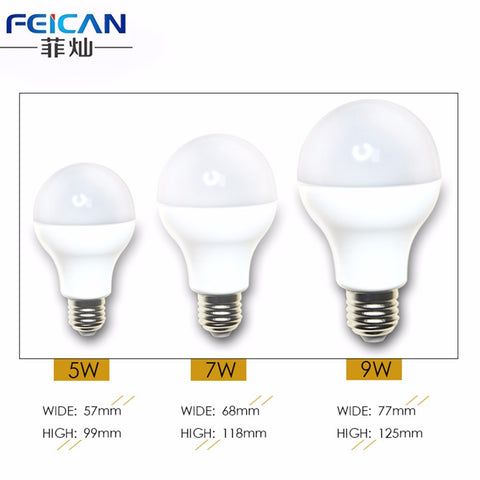 AC85-240V 5W 7W 9W RGBW Bluetooth LED Light Bulb Bluetooth 4.0 Smart Lighting Lamp Color Change Dimmable