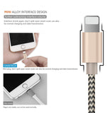 iPhone Cable,2.1A Fast Mini USB Smart Charging Cable for iPhone 7 7 Plus 6S 6Plus 5 5S iPad 4 2 3 Air iPod