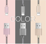 iPhone Cable,2.1A Fast Mini USB Smart Charging Cable for iPhone 7 7 Plus 6S 6Plus 5 5S iPad 4 2 3 Air iPod