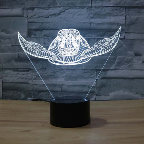 Turtle 3d night lamps