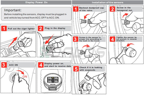 Car Tire Pressure Monitoring System