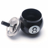 Billiards Lucky Numbers Smokeless Metal Smoking Ashtrays