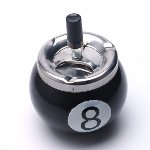 Billiards Lucky Numbers Smokeless Metal Smoking Ashtrays