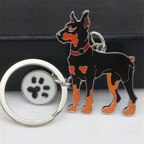 Doberman Pinscher Dog Key rings