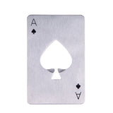 Stainless Steel Playing Card of Spades Bar Tool